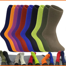 Load image into Gallery viewer, Bamboo Comfort Sock - Wilderness- Fluro Orange - 2-8