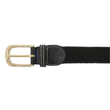 Load image into Gallery viewer, Braided Equestrian Belt - BLACK - 36 inch