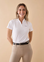 Load image into Gallery viewer, Vala - Elsa Mesh Zip Neck - White - ASSORTED SIZES