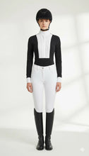 Load image into Gallery viewer, Dressage Diva - Dressage Show Shirt “The Christine “ - Black/White - XXL - 16