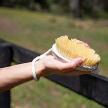 Load image into Gallery viewer, Hairy Pony Wash Bay Brush - White