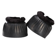 Load image into Gallery viewer, Ribbed Bell Boots with Fleece- BLACK - LARGE