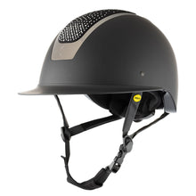 Load image into Gallery viewer, Helmet - Equinavia Crown MIPS - Black/Siver Crystal -SMALL & LARGE