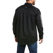 Load image into Gallery viewer, Ariat - Mens Team Logo Long Sleeve Shirt - BLACK/WHITE