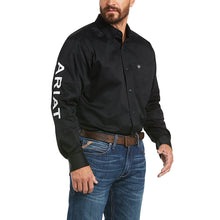 Load image into Gallery viewer, Ariat - Mens Team Logo Long Sleeve Shirt - BLACK/WHITE