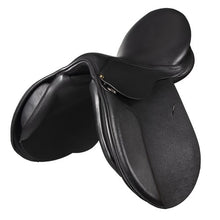 Load image into Gallery viewer, Jeremy & Lord Leather GP Saddle with Adjustable Gullet - Black- 16"/40cm