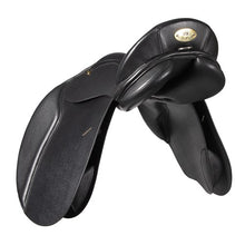 Load image into Gallery viewer, Jeremy & Lord Leather GP Saddle with Adjustable Gullet - Black- 16"/40cm