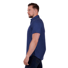 Load image into Gallery viewer, Edward - Mens Short Sleeve Shirt - DENIM/NAVY - XL- - THIS ITEM IS ON SALE - NO EXCHANGES OR REFUNDS - WAS $ 89.95 NOW $ 53.97