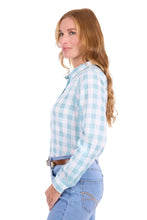 Load image into Gallery viewer, Thomas Cook - Womens Eliza Long Sleeve Shirt - Pastel/Turquiose/White - 10