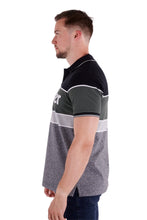Load image into Gallery viewer, Mens Sam Short Sleeve Polo - Wrangler - large - BLACK/CYPRESS- WAS $ 89.95 NOW $ 53.97 - NO EXCHANGES OR REFUNDS ON SALE ITEMS