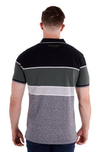 Load image into Gallery viewer, Mens Sam Short Sleeve Polo - Wrangler - large - BLACK/CYPRESS- WAS $ 89.95 NOW $ 53.97 - NO EXCHANGES OR REFUNDS ON SALE ITEMS