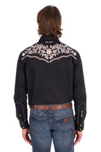 Load image into Gallery viewer, Wrangler - Mens Anthony Embroided - LONG SLEEVE Shirt - Black - Small