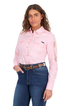 Load image into Gallery viewer, Wrangler - Womens Hazel Logo LONG SLEEVE Shirt - Blush - ASSORTED SIZES