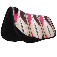 Load image into Gallery viewer, Barrel Race Contoured Pad - Pink / Chocolate - 28 inch x 28 inch
