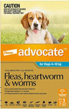 Load image into Gallery viewer, Advocate - DOG - Fleas, Heartworm & Worms