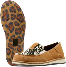Load image into Gallery viewer, Cruiser - Womens - Ariat -DARK TAN SUEDE/CREAM CHEETAH HAIR ON