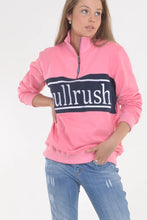 Load image into Gallery viewer, Bullrush- Zip Sweat Embroidery 23 - PINK/NAVY -Large
