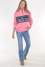 Load image into Gallery viewer, Bullrush- Zip Sweat Embroidery 23 - PINK/NAVY -Large