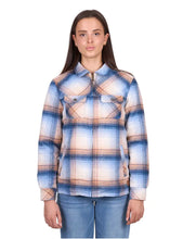 Load image into Gallery viewer, Wrangler- Womans Darla Shirt Jacket - Blue/Clay - ASSORTED SIZES
