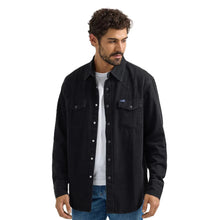 Load image into Gallery viewer, Wrangler - Mens Classic Fit Denim Shirt - BLACK - Various Sizes
