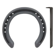 Load image into Gallery viewer, Horse Shoes - Kings - Extra Sound Steel - FRONT - with Toe Clip - Size 6
