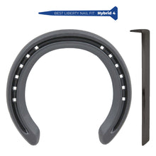 Load image into Gallery viewer, Horse Shoes - Kings - Extra Sound Steel - FRONT - with Toe Clip - Size 6

