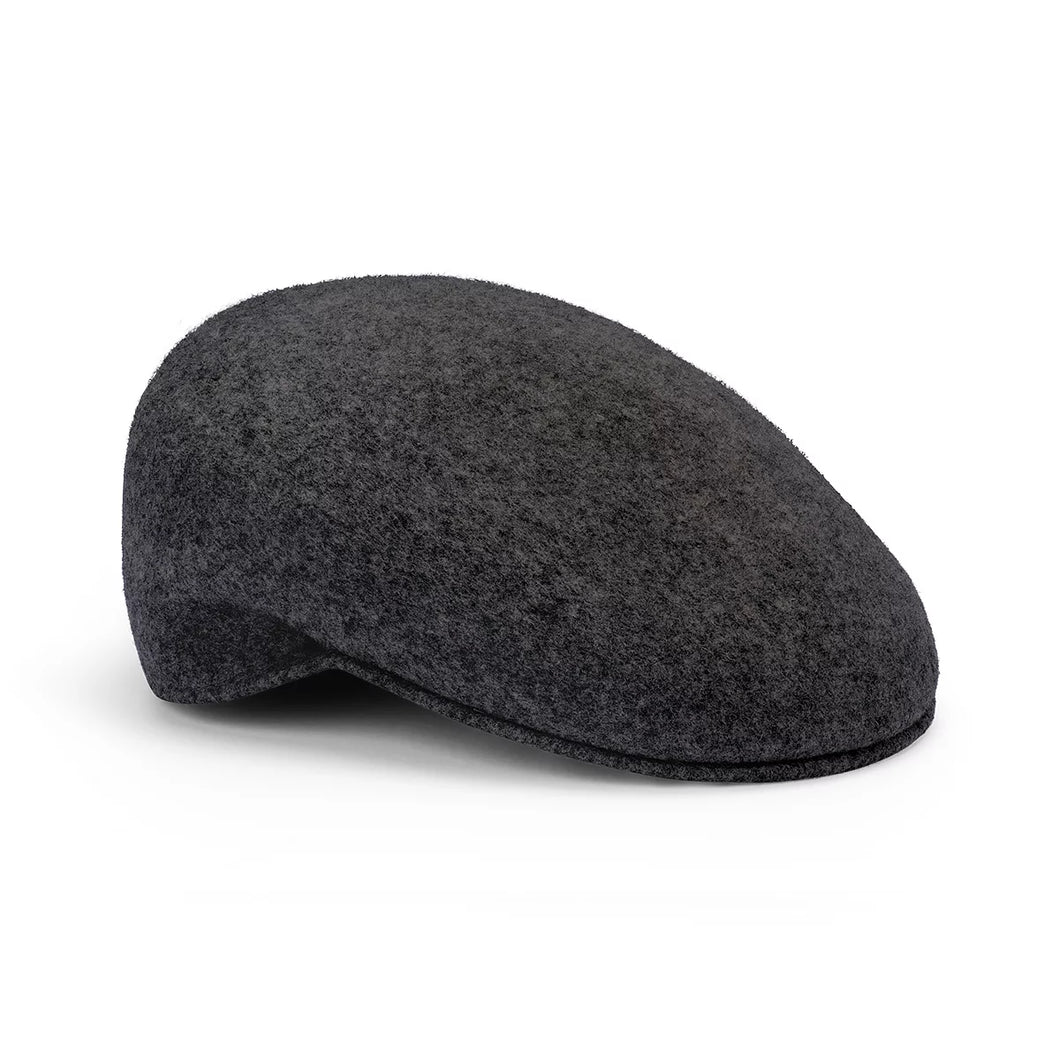 Avenel - Buxton - Soft Feel Wool Felt Cap - Medium - CHARCOAL