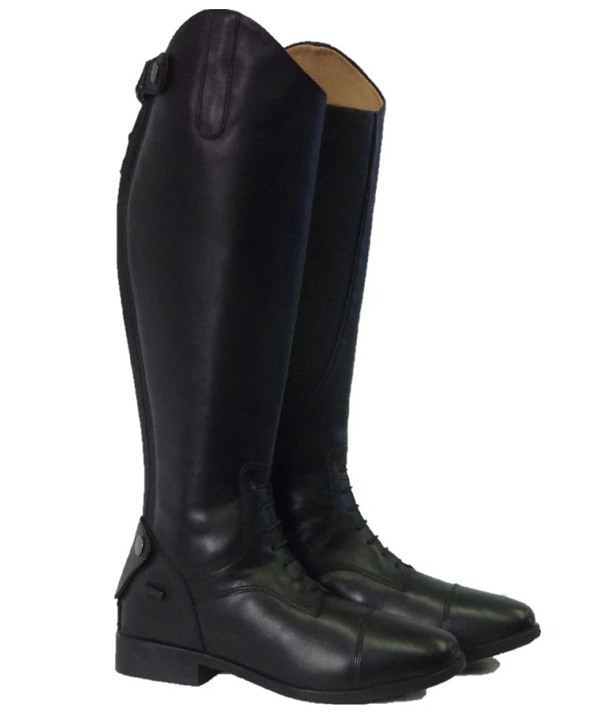 Tall Boots - Cavalier - Leather - BLACK -40