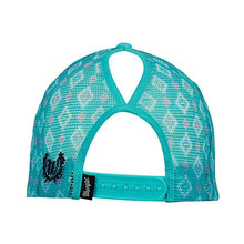 Load image into Gallery viewer, Wrangler Misha Ponytail Trucker Cap - Aqua/Navy - One Size
