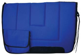 Saddle Cloth Wool With Pockets - Showcraft - blue