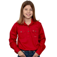 Load image into Gallery viewer, Kenzie Workshirt - Just Country - CHILLI - CHILDRENS 14-16
