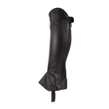 Load image into Gallery viewer, Horze - Leather Half Chaps - BLACK -  &amp; LARGE
