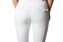 Load image into Gallery viewer, QJ - Competition Riding Tights - White- Large - 12-14
