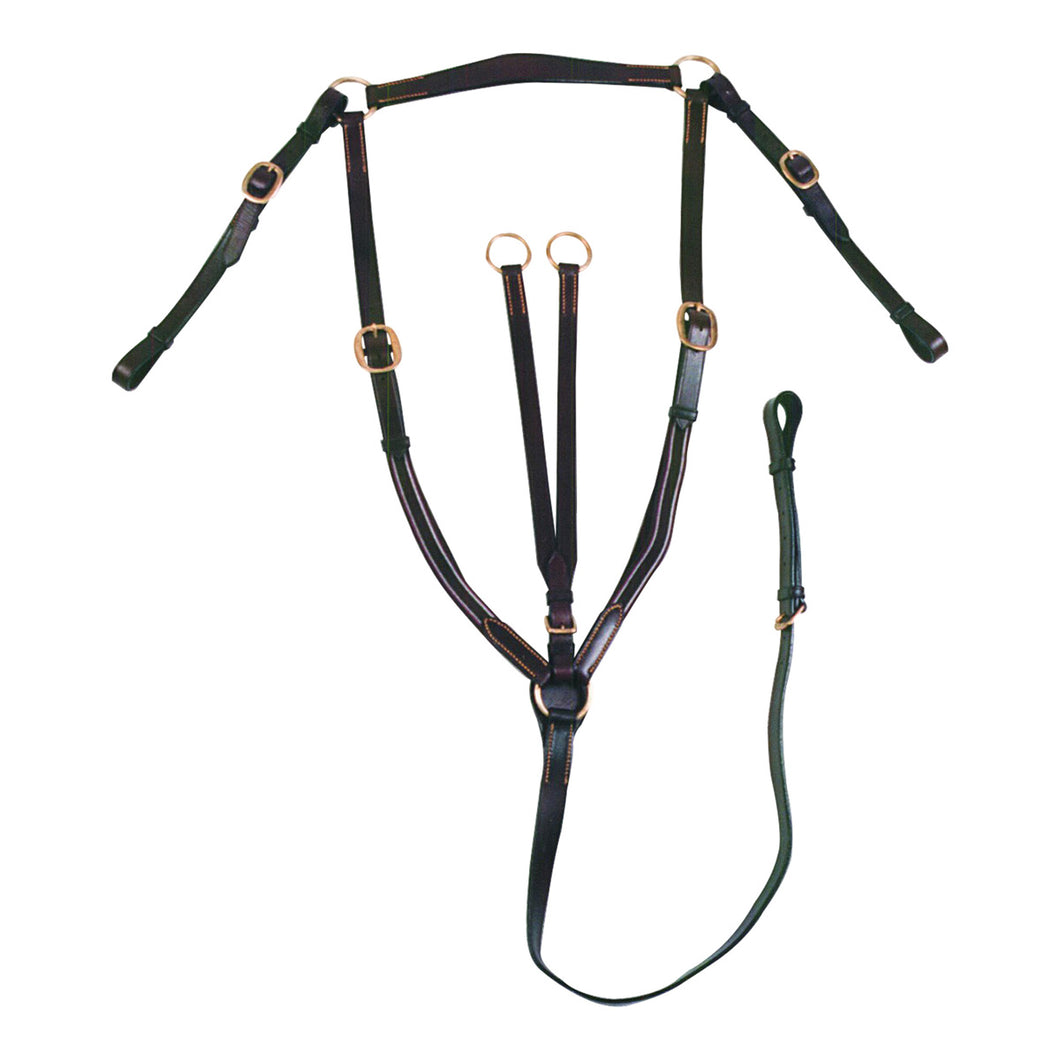 McAlister Elastic Stockmans Breastplate- Pony - Black