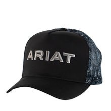 Load image into Gallery viewer, Ariat - Longhorn Trucker Cap - Grey - One Size
