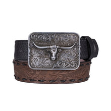 Load image into Gallery viewer, Pure Western - Roderick Belt- Black/Tan - ASSORTED SIZES
