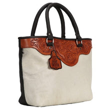 Load image into Gallery viewer, Handbag- Cowhide - Cowhide/Brown
