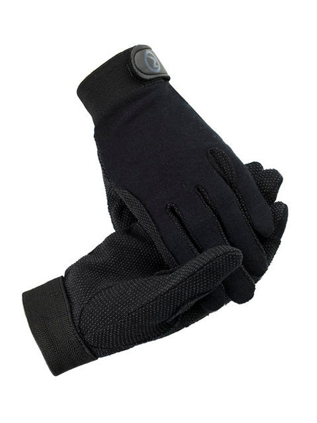 Horze Basic Polygrip Riding Gloves - Black - Large
