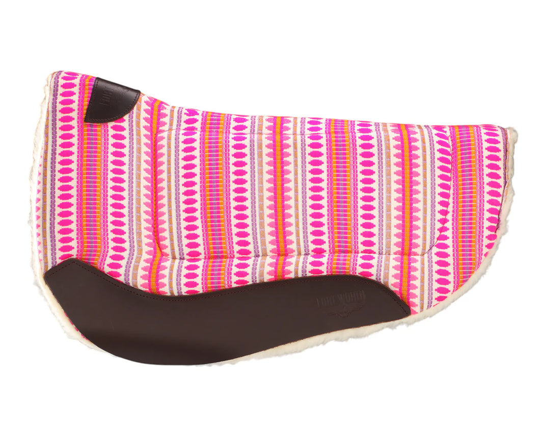 Fort Worth Barrel Contoured Saddle Pad - ASSORTED COLORS - 28 inch x 34 inch