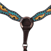 Load image into Gallery viewer, Vaquera Breast Plate - Brown Turquoise - Fort Worth  - One Size

