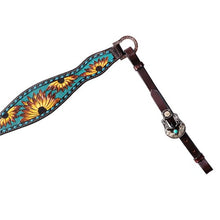 Load image into Gallery viewer, Vaquera Breast Plate - Brown Turquoise - Fort Worth  - One Size
