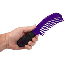 Load image into Gallery viewer, Plastic Comb with Rubber Handle - PURPLE &amp; RED
