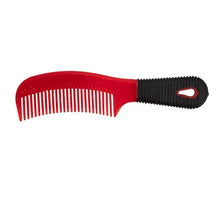 Load image into Gallery viewer, Plastic Comb with Rubber Handle - PURPLE &amp; RED

