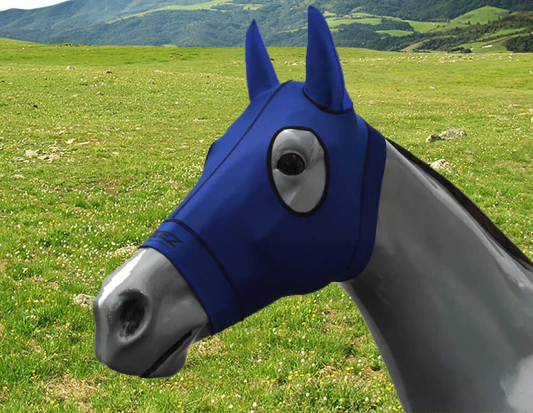 Hidez Compression Hood with Ears - MEDIUM 15hh - 16 hh - BLUE