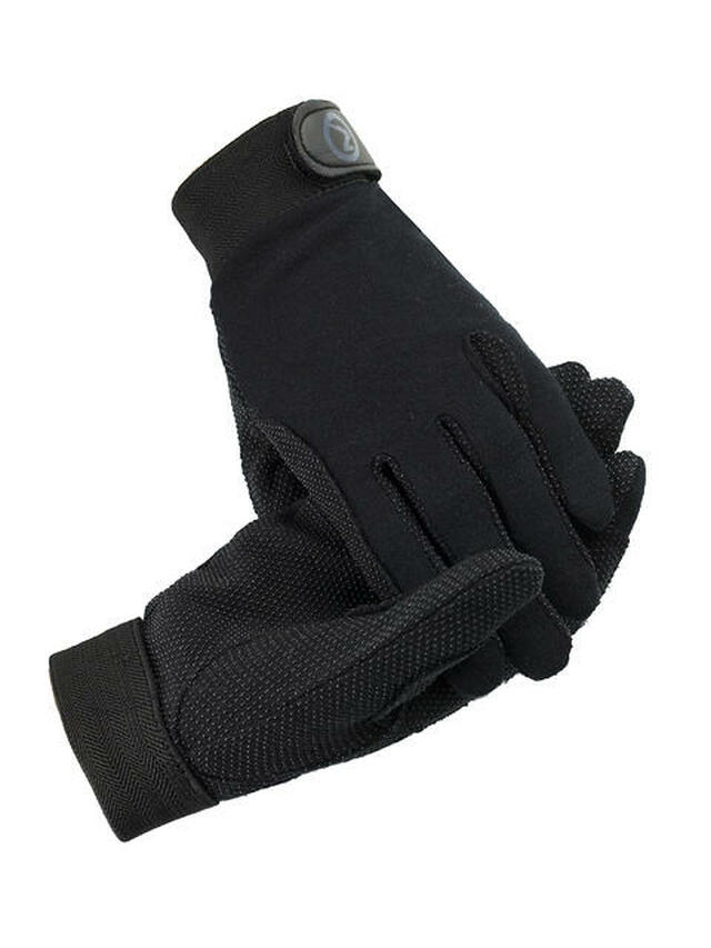 Horze Basic Polygrip Gloves - BLACK - SMALL