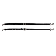 Load image into Gallery viewer, Side Reins - Nylon with Elastic - Black
