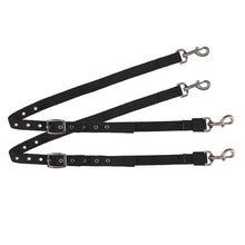 Load image into Gallery viewer, Side Reins - Nylon with Elastic - Black
