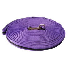 Load image into Gallery viewer, Lunge Lead - Soft Tubular Web  -ASSORTED COLORS - 8 metres
