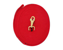 Load image into Gallery viewer, Lunge Lead - Soft Tubular Web  -Assorted Colors -  8 metres
