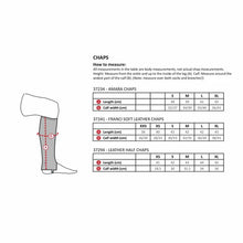 Load image into Gallery viewer, Horze - Leather Half Chaps - BLACK -  X LARGE

